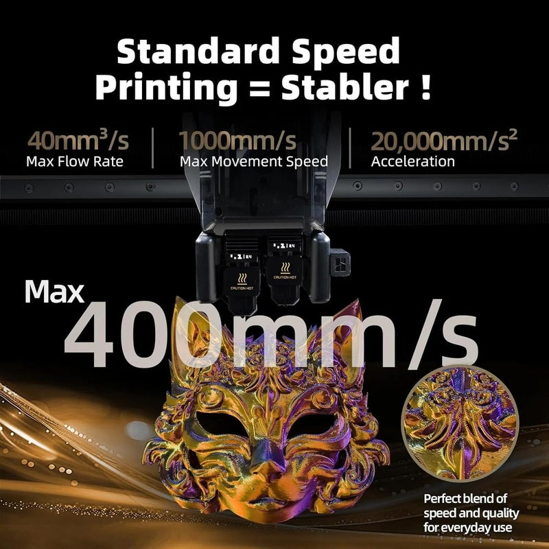IdeaFormer-3D 2 قطع 0.4 مم P2S H2S H2D هوت إند، رأس طباعة بفوهة فولاذية صلبة قابلة للفصل، مجموعة إكسترويدر لهوت إند لطابعة Bambu Lab P2S/H2S/H2D/H2D Combo/A1/Mini 3D - Image 3